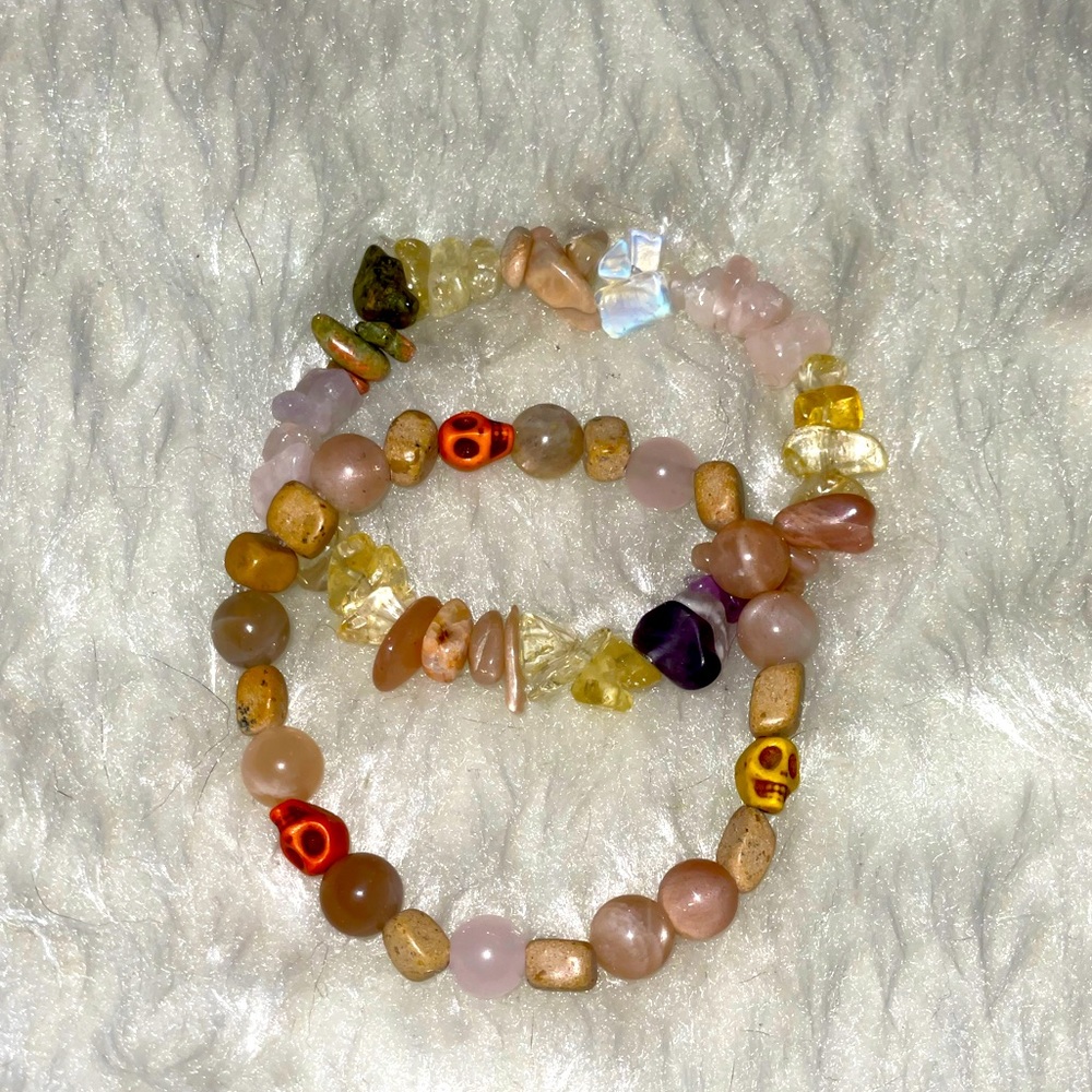 Mixed Gemstone Bracelet Set